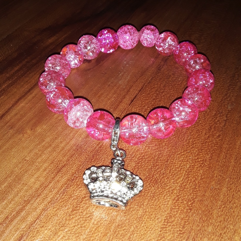 3/$10 😎 6/$15 Pink Glass Beaded Bracelet